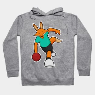 Fox at Bowling with Bowling ball Hoodie